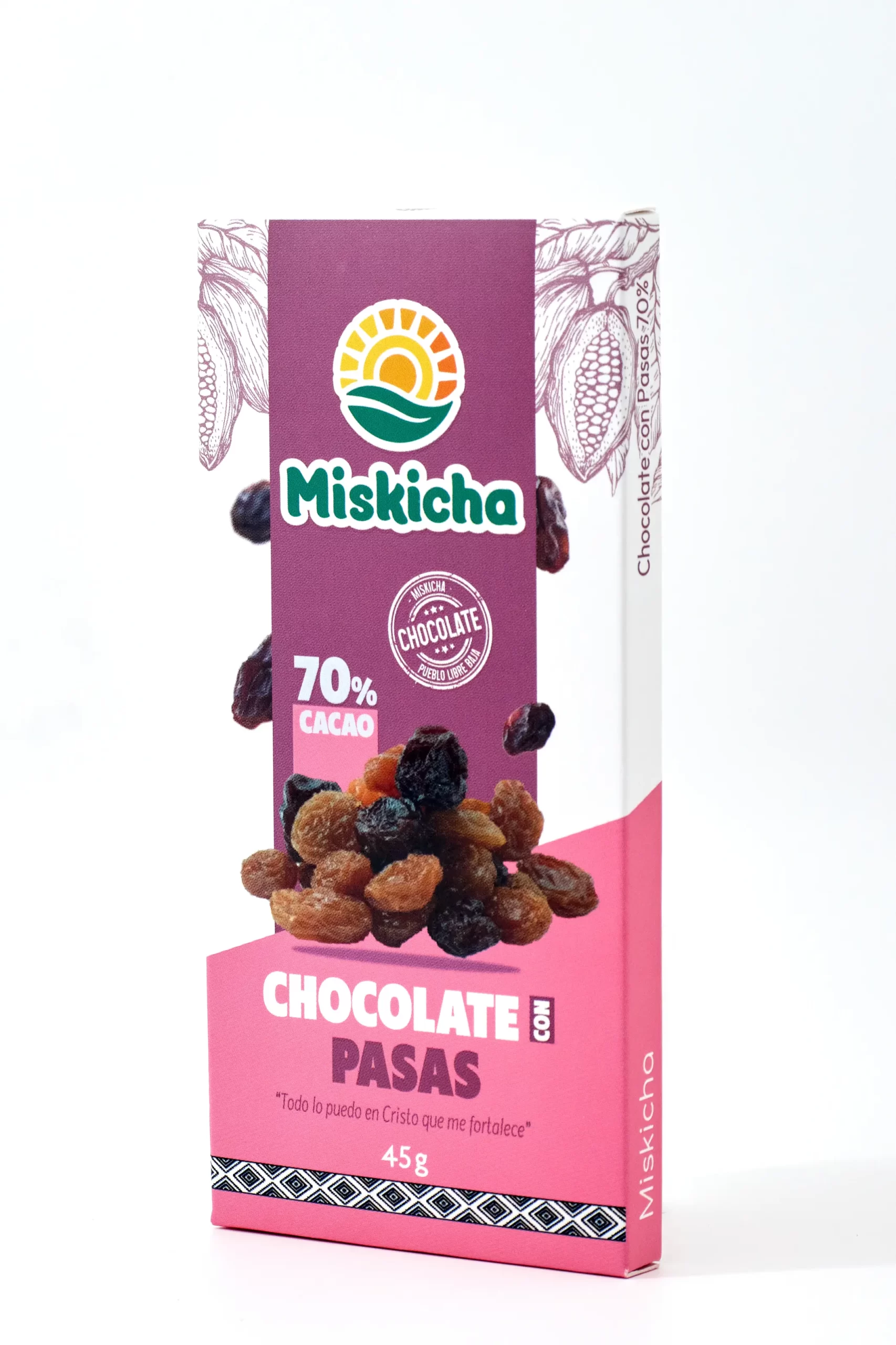 Chocolate de pasas 70% cacao - Imagen 3