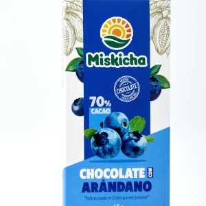 Chocolate con arándano 70% cacao