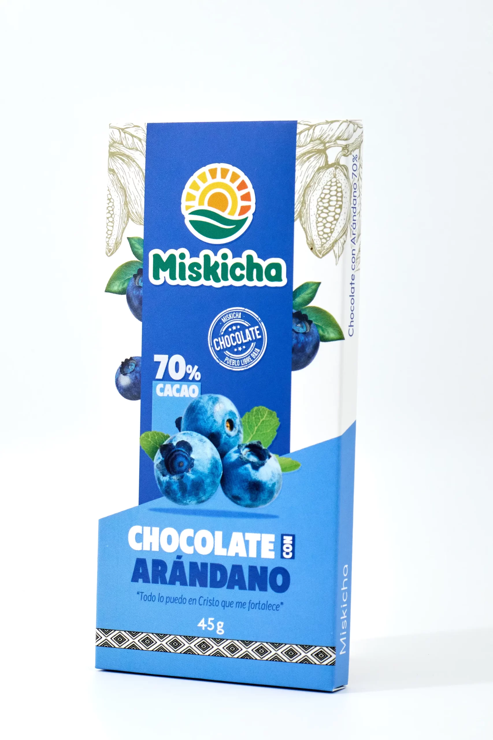 Chocolate con arándano 70% cacao - Imagen 3