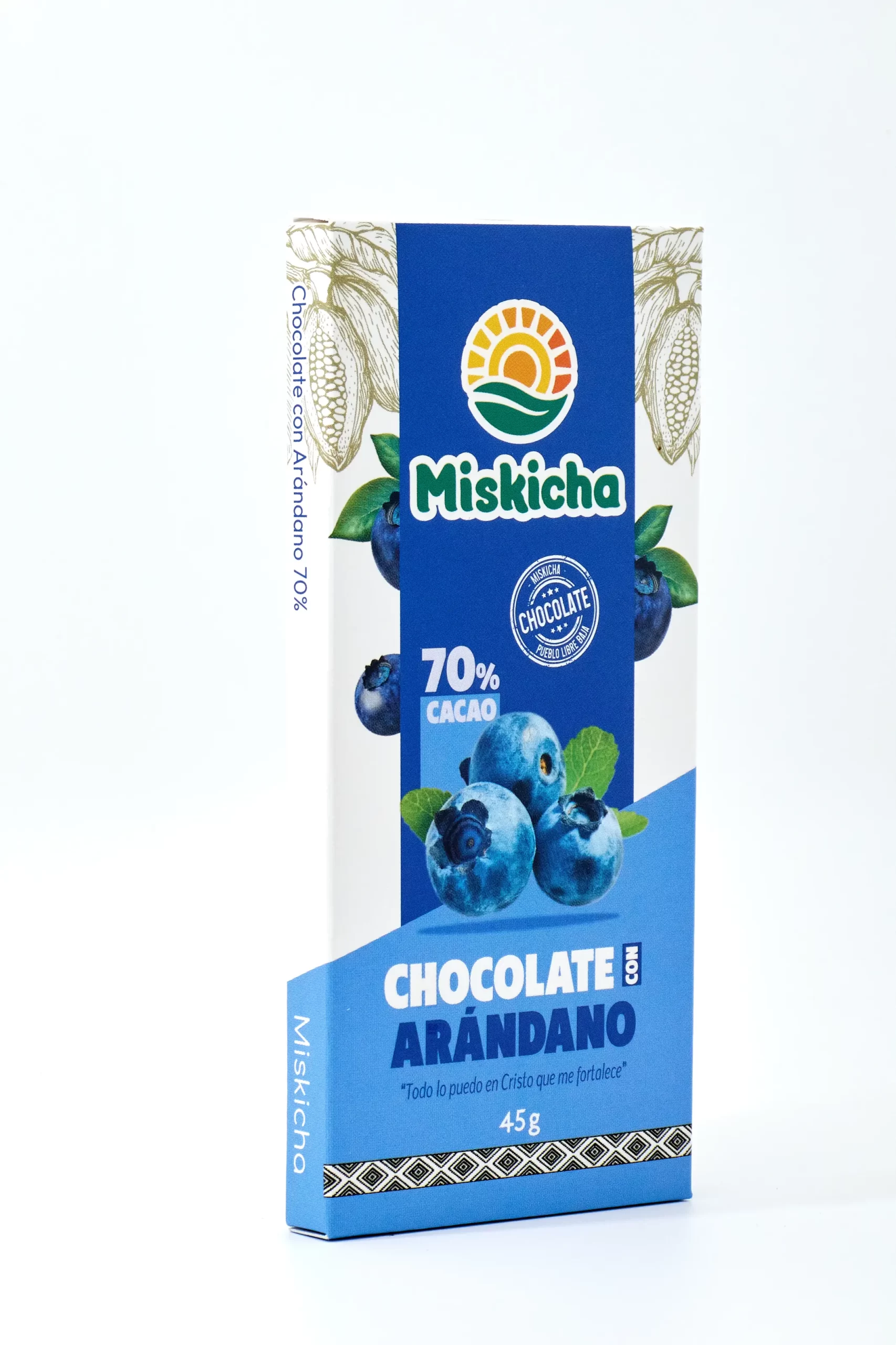 Chocolate con arándano 70% cacao - Imagen 2