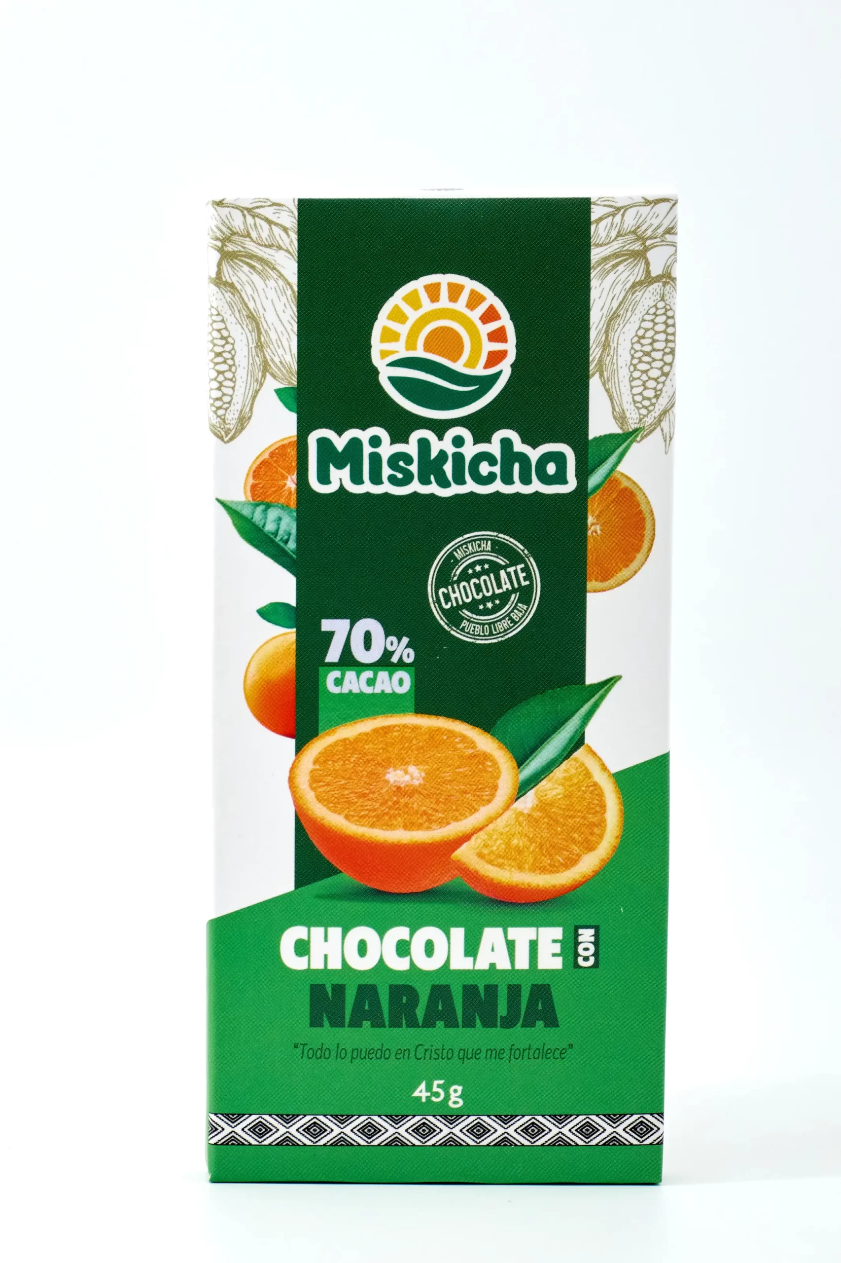 Chocolate con Naranja 70% cacao