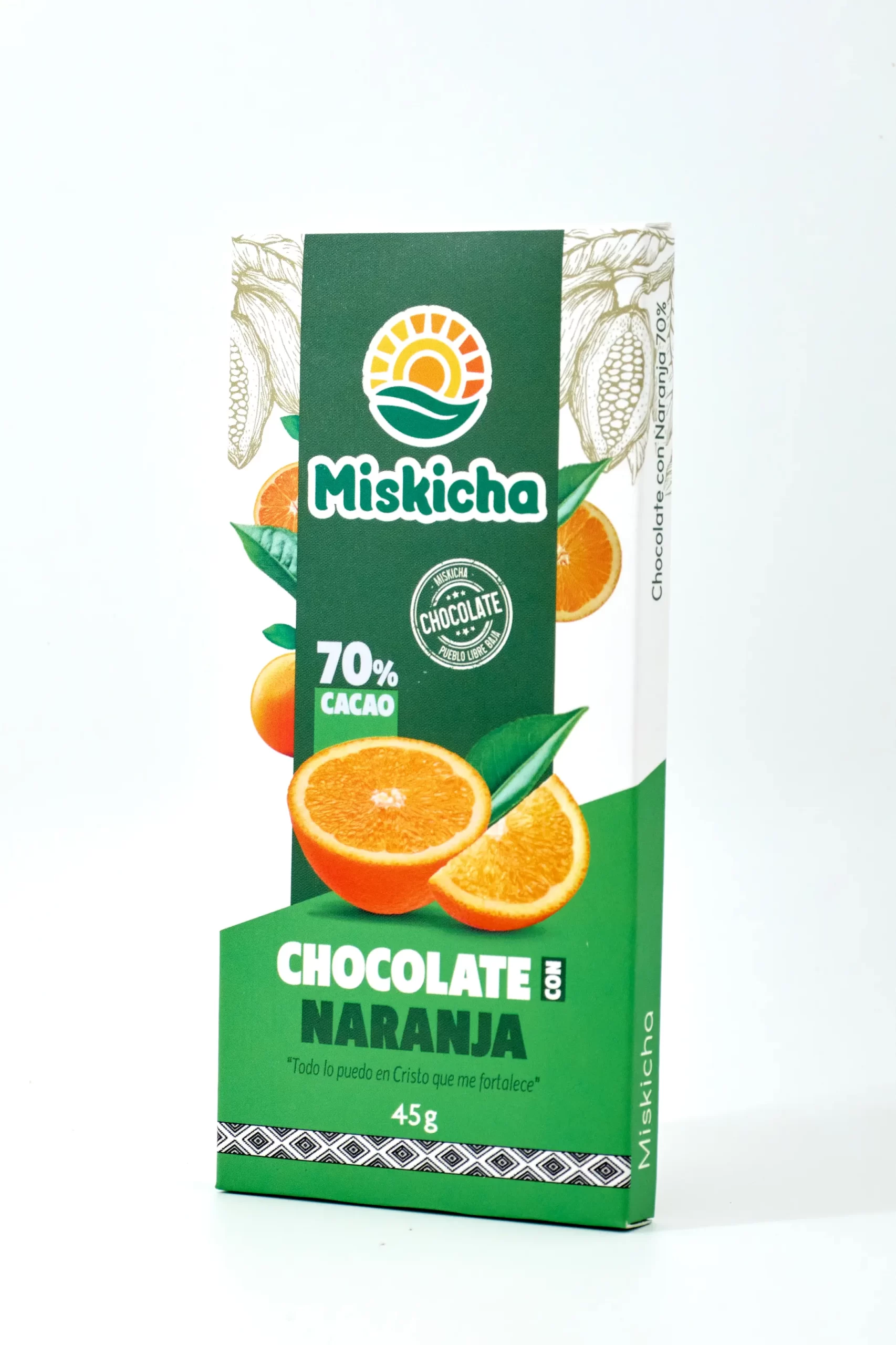 Chocolate con Naranja 70% cacao - Imagen 2