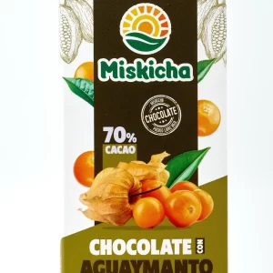 Chocolate con Aguaymanto 70% cacao