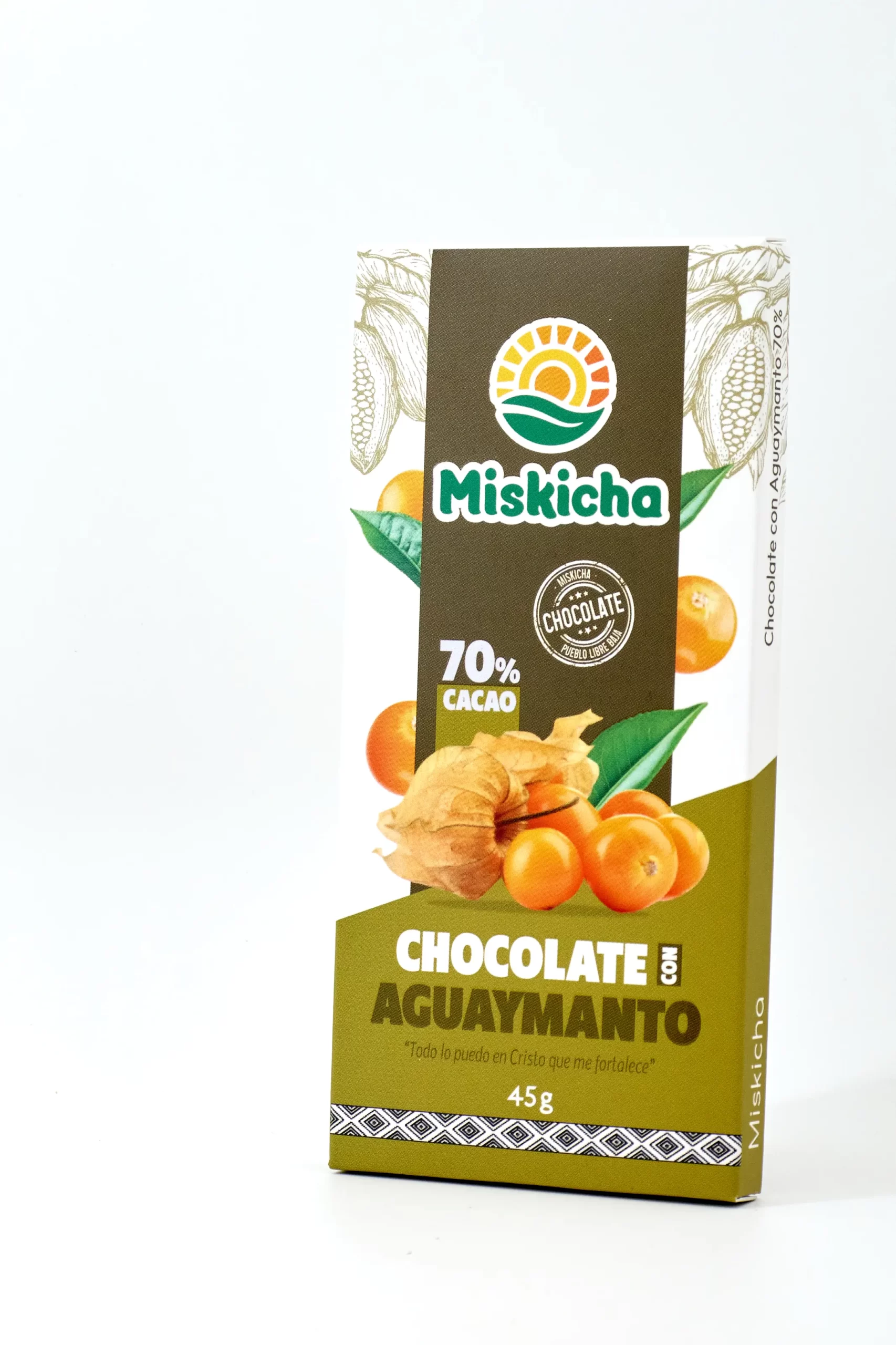 Chocolate con Aguaymanto 70% cacao - Imagen 3