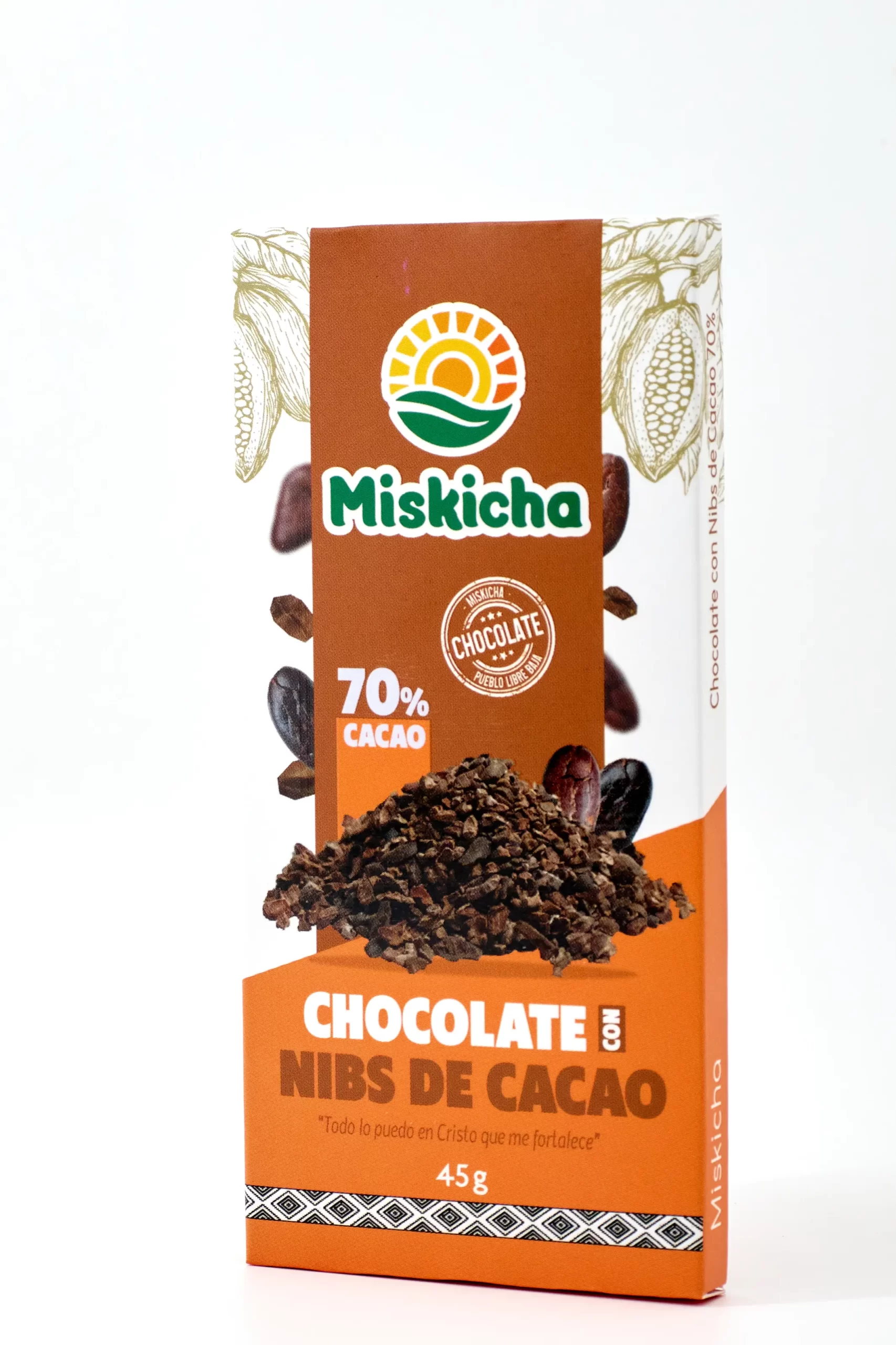 Chocolate con nibs de cacao 70% cacao - Imagen 3