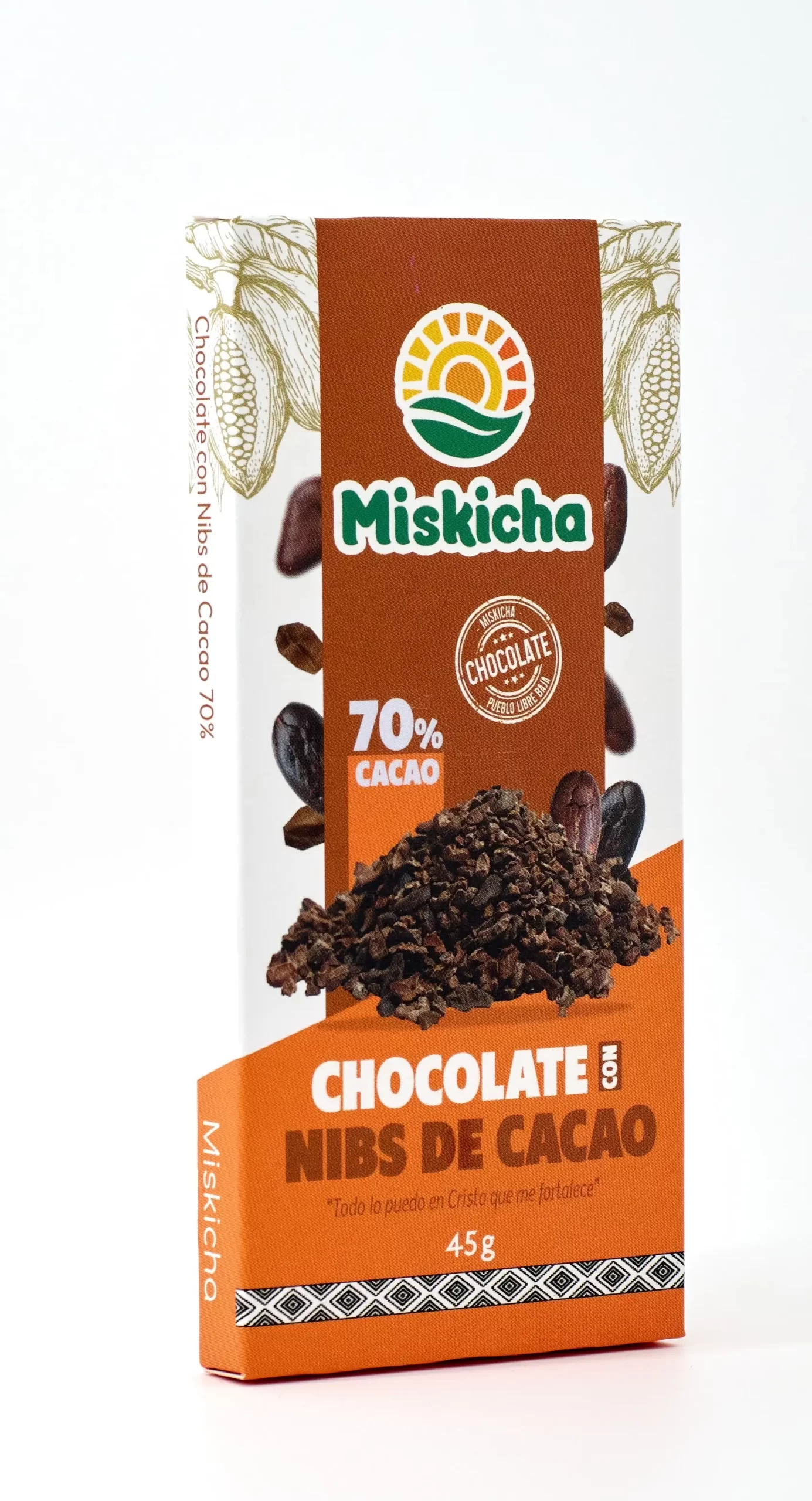 Chocolate con nibs de cacao 70% cacao - Imagen 2