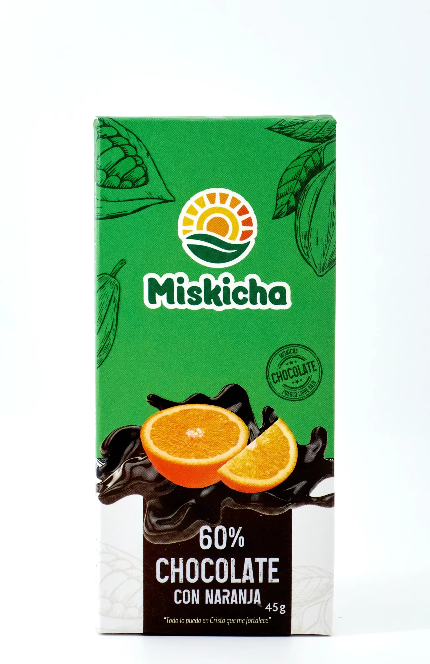 Chocolate con Naranja 60% cacao