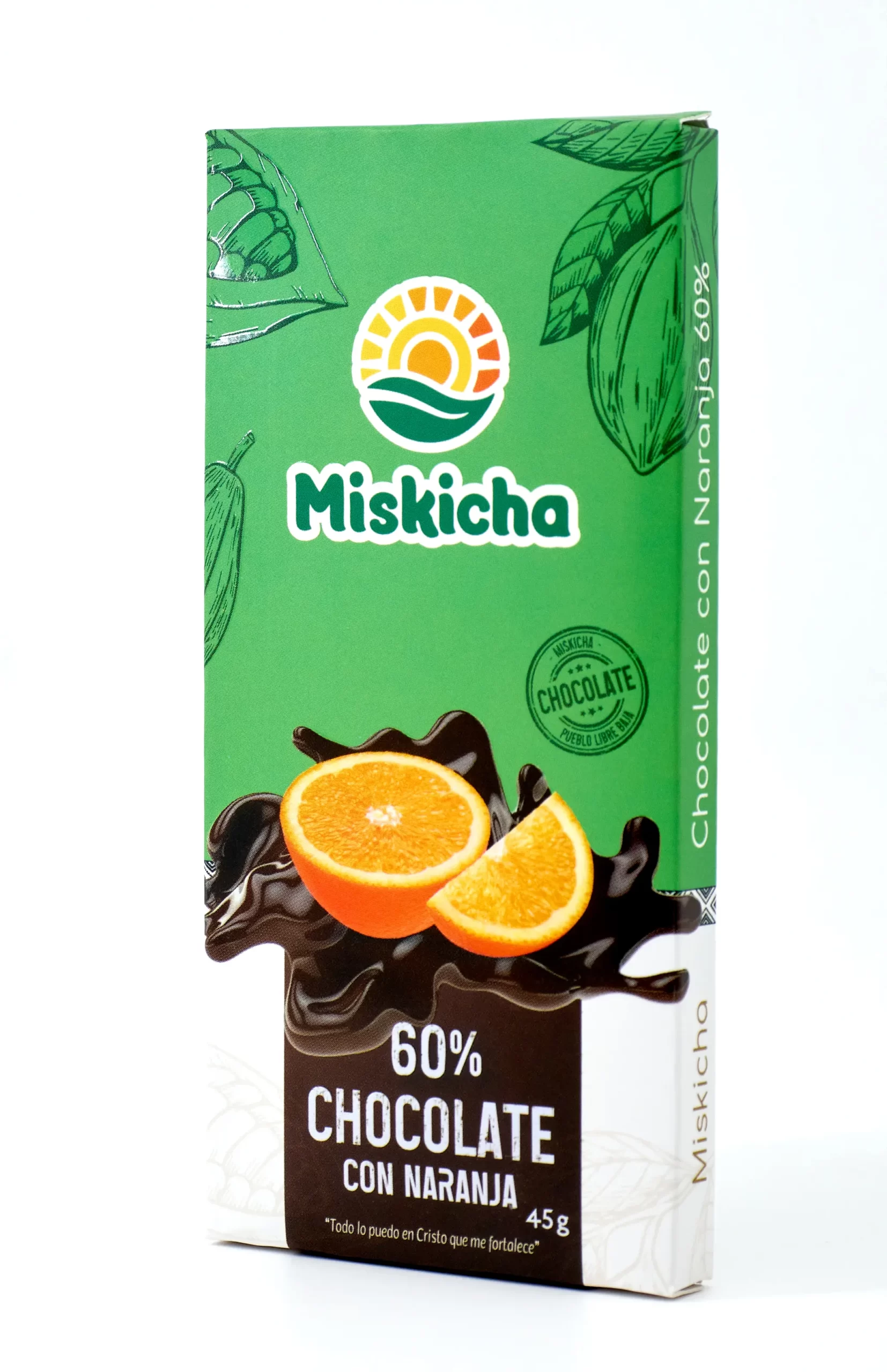 Chocolate con Naranja 60% cacao - Imagen 3