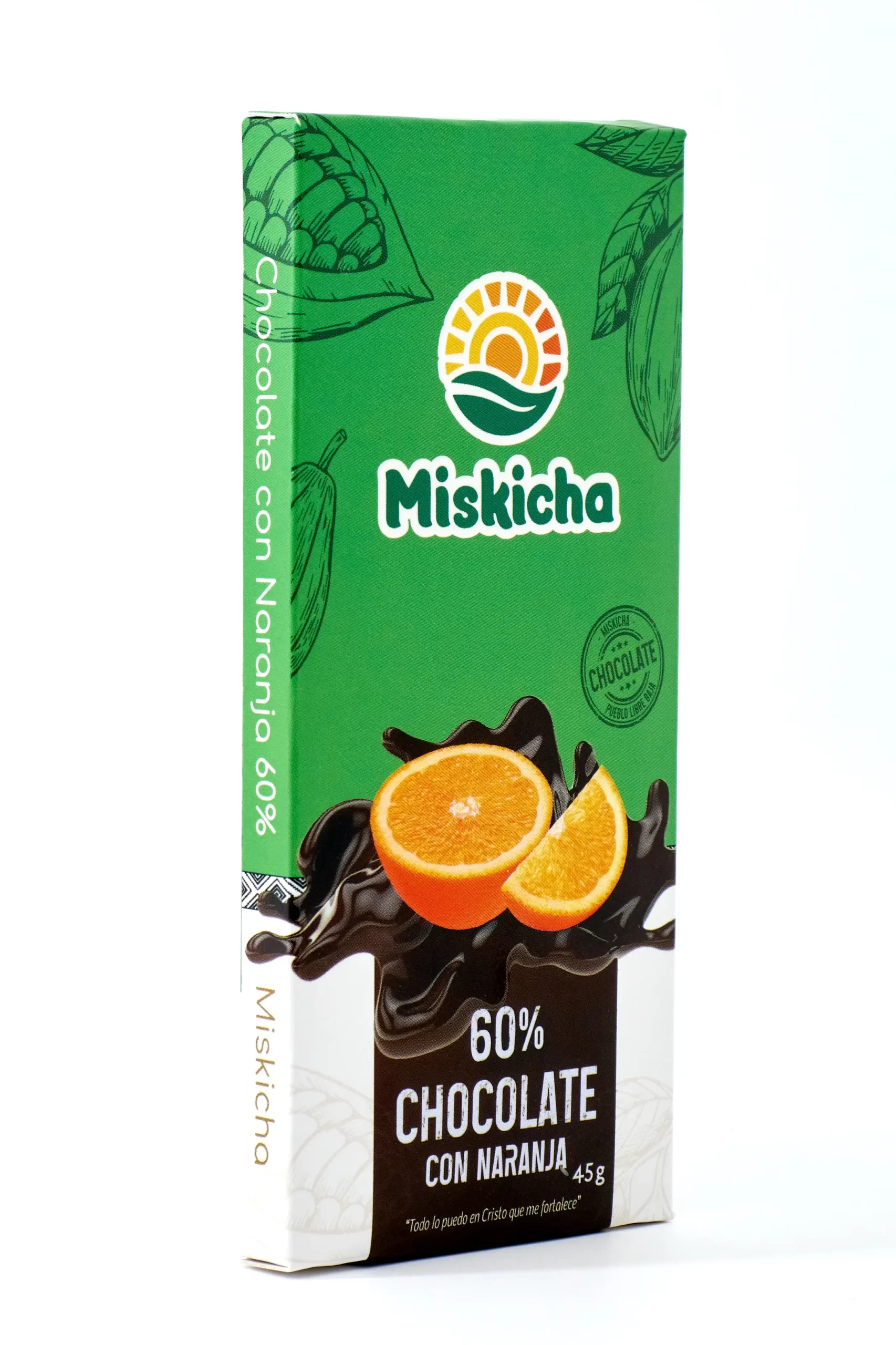 Chocolate con Naranja 60% cacao - Imagen 2