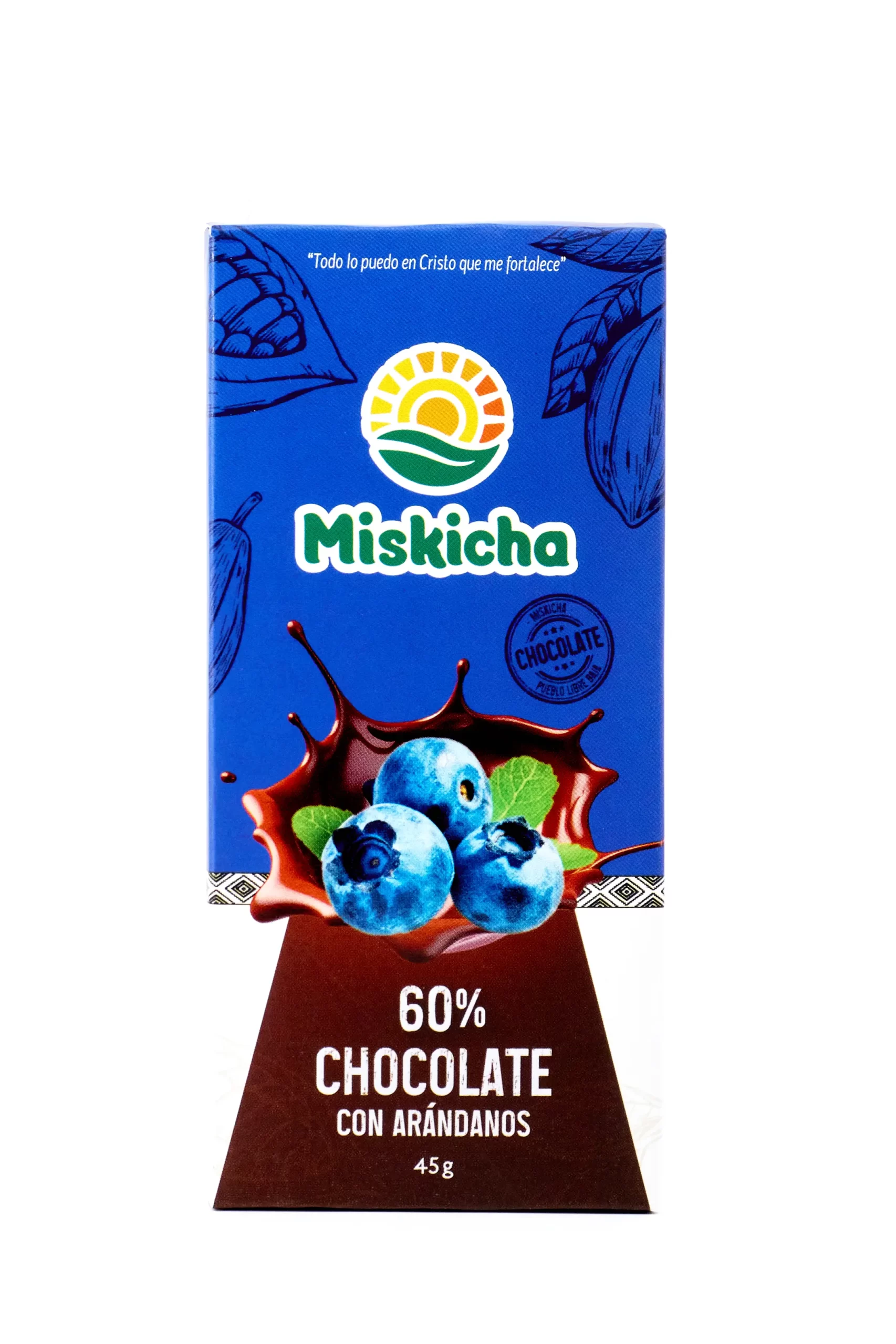 Chocolate con arándano 60% cacao